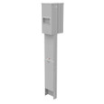 Milbank U5220-XL Unmetered RV Power Pedestal Small Closing Plate, Double Pedestal Direct Bury Outdoor Power Distribution