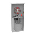 Milbank U5871 4 & 5 Terminal Ringless Meter Socket - Small Closing Plates, Lever Bypass with Main Breaker and 8 Branch Circuits