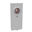 Milbank U5871 4 & 5 Terminal Ringless Meter Socket - Small Closing Plates, Lever Bypass with Main Breaker and 8 Branch Circuits