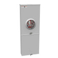 Milbank U6012-XL-200 4 & 5 Terminal Ringless Meter Socket - Small Closing Plates, Lever Bypass with 200A Main Breaker and 8 Branch Circuits