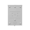 Milbank UAP7487-RL-TG 4 Terminal Ringless Small Hub Open Triplex Ground Aluminum Painted