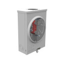 Milbank UAP7487-RL-TG 4 Terminal Ringless Small Hub Open Triplex Ground Aluminum Painted