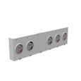 Milbank U2752/6-X-5T9 Ringless Meter Socket - Large Closing Plate Lever Bypass, Multi-Position Configuration (5th Terminal 9 o'clock Position)