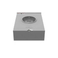Milbank UAP9551 5 Terminal Ringless Meter Socket - Lever Bypass, Aluminum Painted
