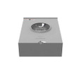 Milbank UAP9551 5 Terminal Ringless Meter Socket - Lever Bypass, Aluminum Painted