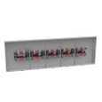 Milbank 4 Terminal Ringless Small Closing Plate 2-6 Position Stainless Steel Hasp, 100 Ampere