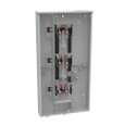Milbank U2863-X 4-5 Terminal Ringless Meter Socket Large Closing Plate 3 Position 3-200 Ampere Main Breaker Provision