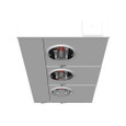 Milbank U2863-X 4-5 Terminal Ringless Meter Socket Large Closing Plate 3 Position 3-200 Ampere Main Breaker Provision