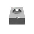 Milbank U9700-RRL 7 Terminal Ringless Large Hub Open Adapt To Small Hub Open Lever Bypass - 200A Network Service, Utility Grade
