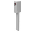 Milbank U5137 4 Terminal Ringless Meter Socket - Double Pedestal Direct Bury, Plain Top Horn Bypass