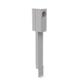 Milbank U5137 4 Terminal Ringless Meter Socket - Double Pedestal Direct Bury, Plain Top Horn Bypass