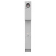 Milbank U5137 4 Terminal Ringless Meter Socket - Double Pedestal Direct Bury, Plain Top Horn Bypass