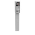 Milbank U5137 4 Terminal Ringless Meter Socket - Double Pedestal Direct Bury, Plain Top Horn Bypass