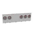 Milbank 4 Terminal Ringless Large Closing Plate 5 Position Meter Socket, 200 Ampere