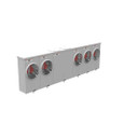 Milbank 4 Terminal Ringless Large Closing Plate 5 Position Meter Socket, 200 Ampere