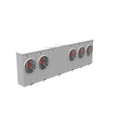 Milbank 4 Terminal Ringless Large Closing Plate 5 Position Meter Socket, 200 Ampere