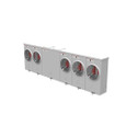 Milbank 4 Terminal Ringless Large Closing Plate 5 Position Meter Socket, 200 Ampere