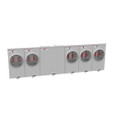 Milbank 4 Terminal Ringless Large Closing Plate 5 Position Meter Socket, 200 Ampere