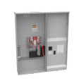 Milbank U5890–U5894 4 & 5 Terminal Ringless Meter Socket - Large Closing Plate, Dual Main Breaker Configurations