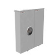 Milbank U5890–U5894 4 & 5 Terminal Ringless Meter Socket - Large Closing Plate, Dual Main Breaker Configurations