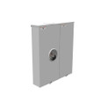 Milbank U5890–U5894 4 & 5 Terminal Ringless Meter Socket - Large Closing Plate, Dual Main Breaker Configurations