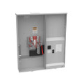 Milbank U5890–U5894 4 & 5 Terminal Ringless Meter Socket - Large Closing Plate, Dual Main Breaker Configurations