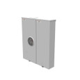 Milbank U5890–U5894 4 & 5 Terminal Ringless Meter Socket - Large Closing Plate, Dual Main Breaker Configurations