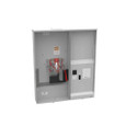 Milbank U5890–U5894 4 & 5 Terminal Ringless Meter Socket - Large Closing Plate, Dual Main Breaker Configurations