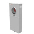 Milbank U6266 4 Terminal Ringless Meter Socket Stainless Steel Hasp - Dual Small Closing Plates with Main Breaker and Branch Circuits