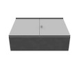 Milbank Hinge Cover UL Listed Steel No Knockouts ANSI 61 Gray