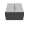 Milbank Hinge Cover UL Listed Steel No Knockouts ANSI 61 Gray
