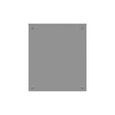 Milbank Hinge Cover UL Listed Steel No Knockouts ANSI 61 Gray