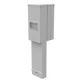 Milbank U5230 Unmetered Small Closing Plate Enclosure - Double Pedestal Pad Mount