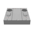 Milbank U5882-X 4-5 Terminal Ringless Meter Socket Large Closing Plate 2 Position 2-200 Ampere Main Breaker Provision 22K AIC