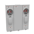 Milbank U5882-X 4-5 Terminal Ringless Meter Socket Large Closing Plate 2 Position 2-200 Ampere Main Breaker Provision 22K AIC