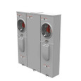 Milbank U5882-X 4-5 Terminal Ringless Meter Socket Large Closing Plate 2 Position 2-200 Ampere Main Breaker Provision 22K AIC