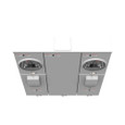 Milbank U5882-X 4-5 Terminal Ringless Meter Socket Large Closing Plate 2 Position 2-200 Ampere Main Breaker Provision 22K AIC
