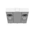 Milbank U5882-X 4-5 Terminal Ringless Meter Socket Large Closing Plate 2 Position 2-200 Ampere Main Breaker Provision 22K AIC