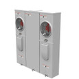Milbank U5882-X 4-5 Terminal Ringless Meter Socket Large Closing Plate 2 Position 2-200 Ampere Main Breaker Provision 22K AIC