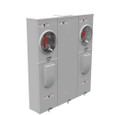 Milbank U5882-X 4-5 Terminal Ringless Meter Socket Large Closing Plate 2 Position 2-200 Ampere Main Breaker Provision 22K AIC