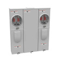Milbank U5882-X 4-5 Terminal Ringless Meter Socket Large Closing Plate 2 Position 2-200 Ampere Main Breaker Provision 22K AIC