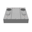 Milbank U5882-X 4-5 Terminal Ringless Meter Socket Large Closing Plate 2 Position 2-200 Ampere Main Breaker Provision 22K AIC