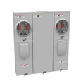 Milbank U5882-X 4-5 Terminal Ringless Meter Socket Large Closing Plate 2 Position 2-200 Ampere Main Breaker Provision 22K AIC