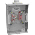 Milbank U8569 125A 1-Phase 600V 5 Terminal Ringless Meter Socket - Horn Bypass with 7/8" Barrel Lock Provision
