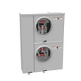 Milbank U2852-X 4-5 Terminal Ringless Meter Socket Large Closing Plate 2 Position 2-125 Ampere Main Breaker Provision