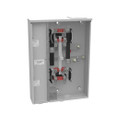 Milbank U2852-X 4-5 Terminal Ringless Meter Socket Large Closing Plate 2 Position 2-125 Ampere Main Breaker Provision