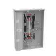 Milbank U2852-X 4-5 Terminal Ringless Meter Socket Large Closing Plate 2 Position 2-125 Ampere Main Breaker Provision