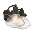 Quoizel Lighting SCH8602 Transitional Bath fixture 2 Light plld brnz