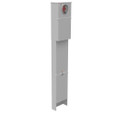 Milbank U6276-O-100S 4 Terminal Ring Type Plain Top 1-100 Ampere Main Breaker 12 Circuit Load Center Single Pedestal Direct Bury Wired