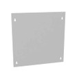 Milbank Blank Flush Cover Type 1 Screw Cover ANSI 61 Gray Steel Flange 3/4 Inch On All Sides